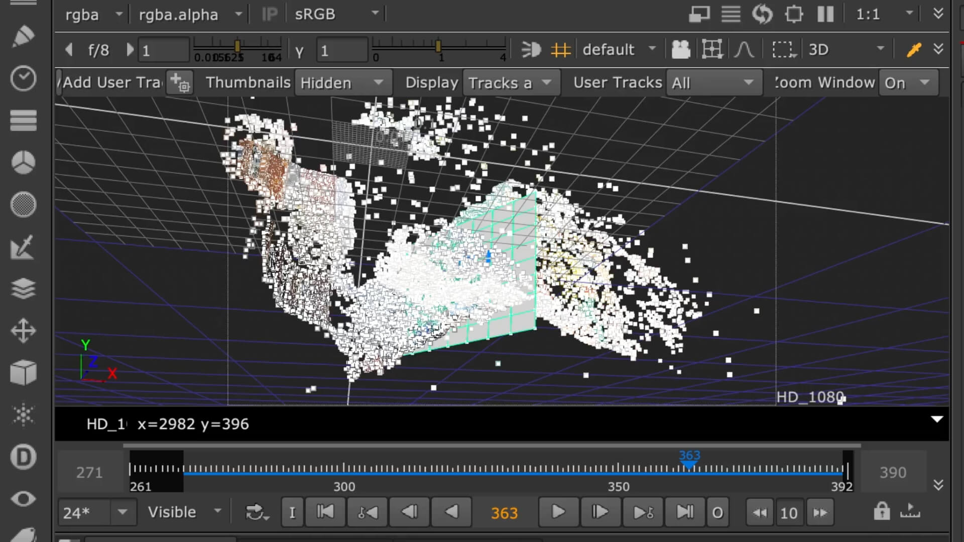 This screen shot taken from Nuke demonstrates the method discussed in this article