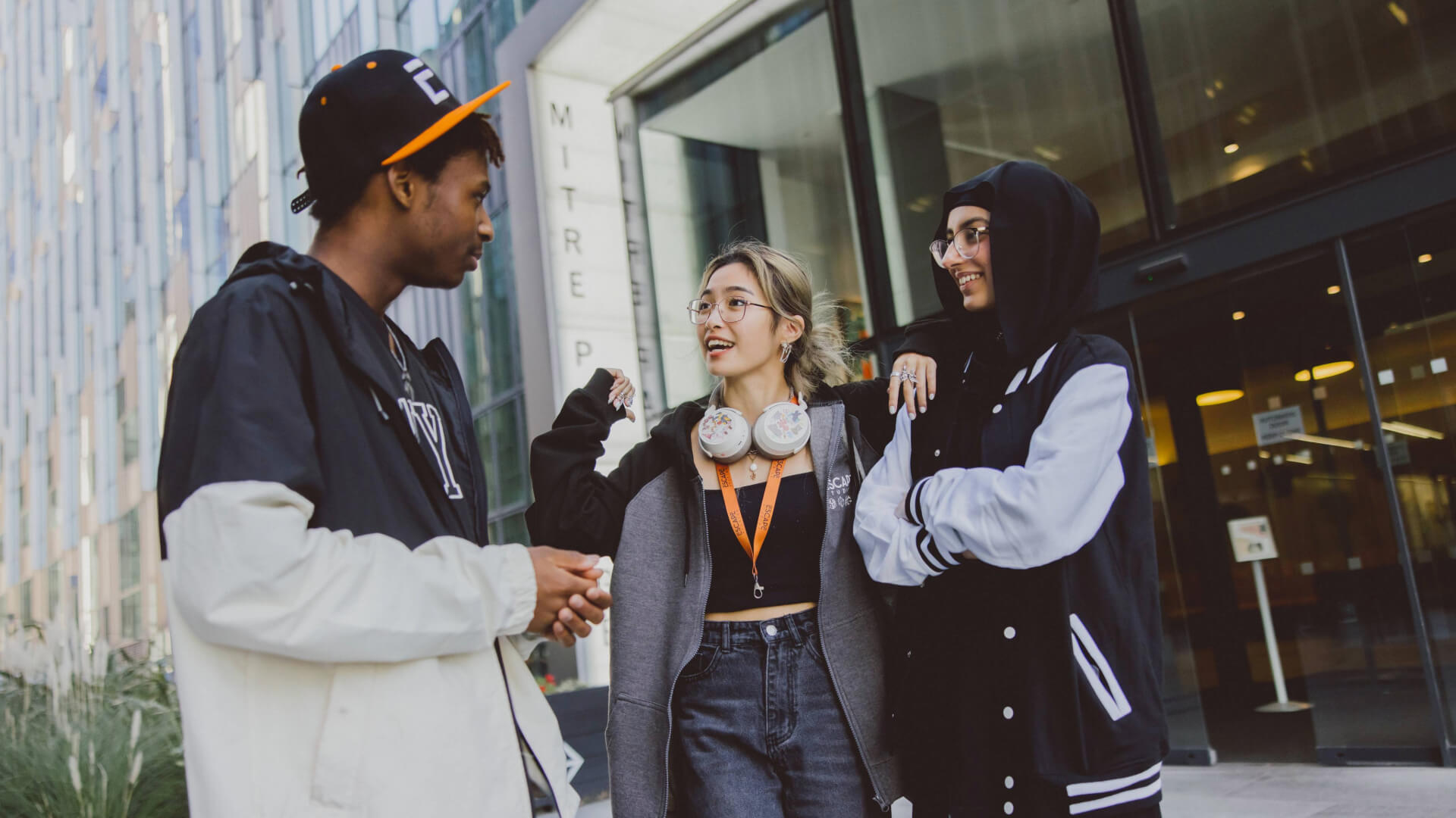 Group of students laughing