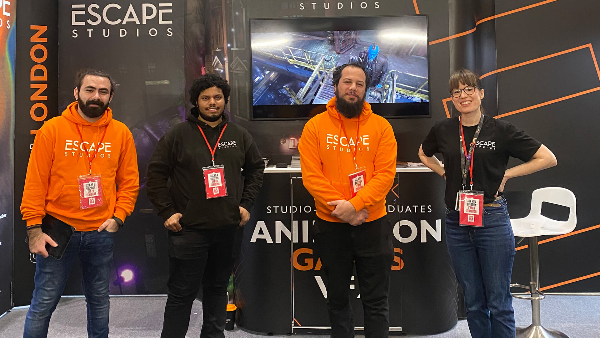 Student recruitment team at UCAS fair
