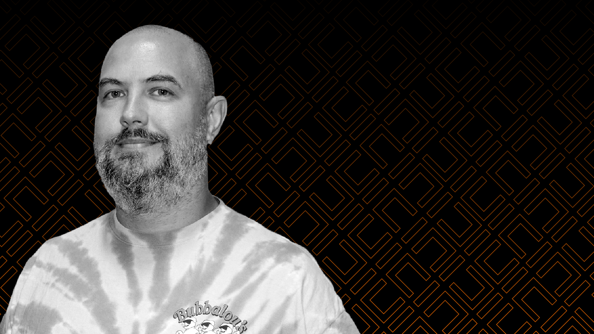 Grayscale headshot of MSc Game Design tutor Glyn Fairweather